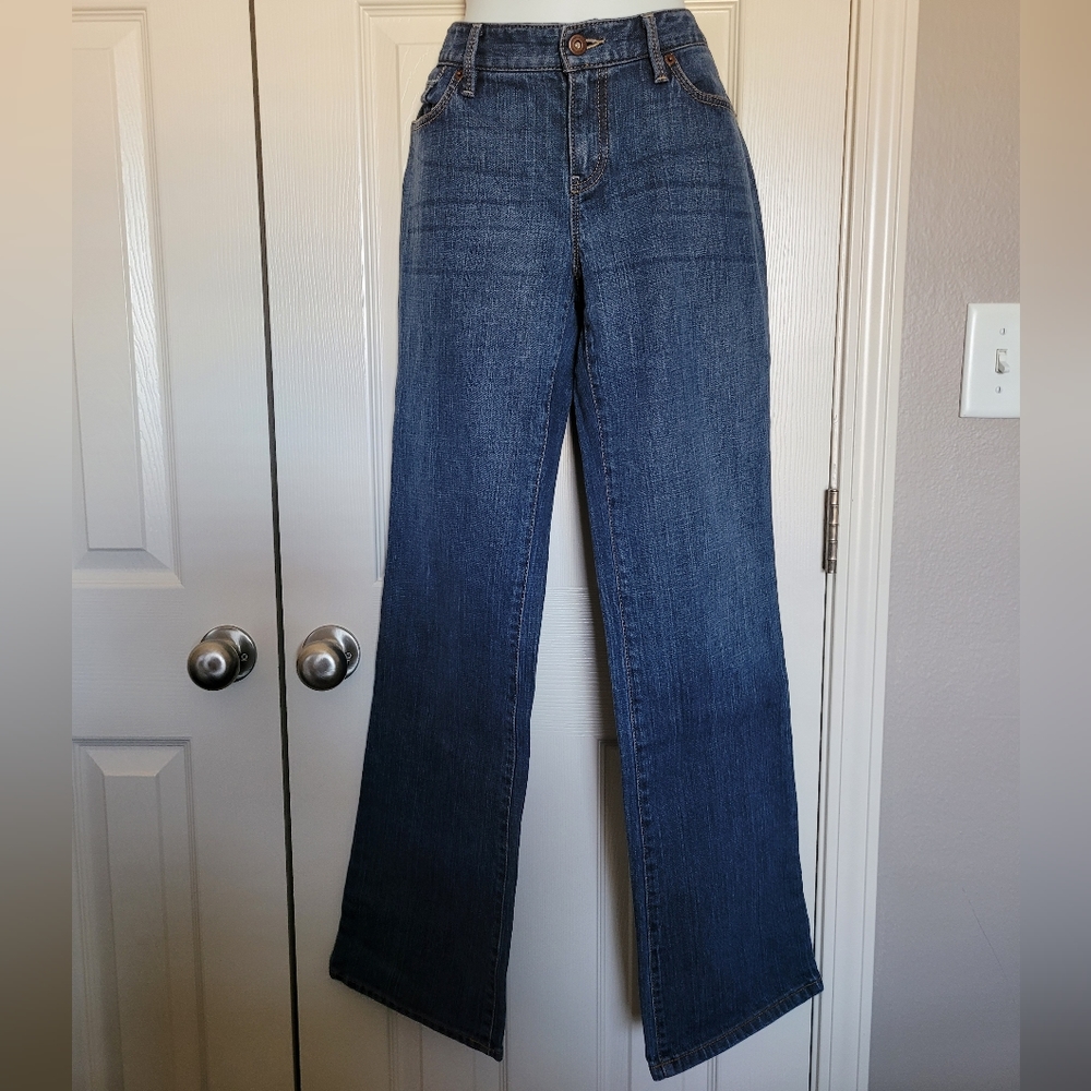Loft Curvy Boot Jeans - Sz 8T, Blue, GUC